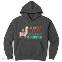 A Whole Llama Learning Going On Hoodie thumb 0