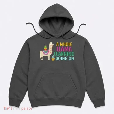 A Whole Llama Learning Going On Hoodie