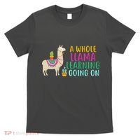 A Whole Llama Learning Going On T-Shirt thumb 0
