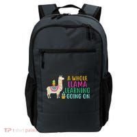 A Whole Llama Learning Going On Backpack thumb 0