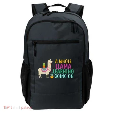 A Whole Llama Learning Going On Backpack