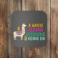 A Whole Llama Learning Going On Coaster thumb 0