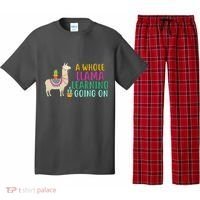 A Whole Llama Learning Going On Pajama Set thumb 0