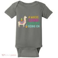 A Whole Llama Learning Going On Baby Bodysuit thumb 0