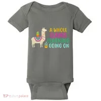 A Whole Llama Learning Going On Baby Bodysuit thumb 0