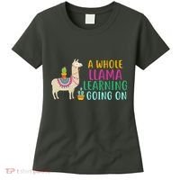 A Whole Llama Learning Going On Women's T-Shirt thumb 0