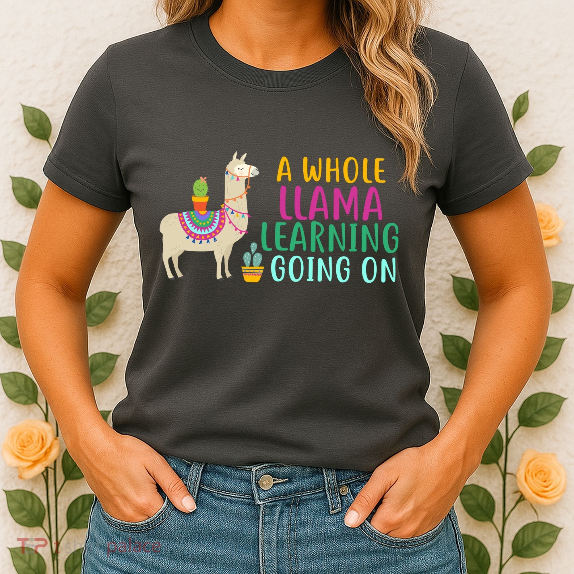 A Whole Llama Learning Going On Women's T-Shirt