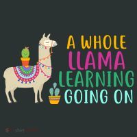 A Whole Llama Learning Going On Women's T-Shirt thumb 6