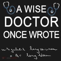 A Wise Doctor Once Wrote Medical Doctor Handwriting Funny Women's Hoodie thumb 2