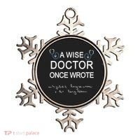 A Wise Doctor Once Wrote Medical Doctor Handwriting Funny Ornament thumb 0