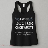 A Wise Doctor Once Wrote Medical Doctor Handwriting Funny Women's Tank Top thumb 3