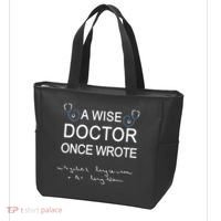 A Wise Doctor Once Wrote Medical Doctor Handwriting Funny Tote Bag thumb 3