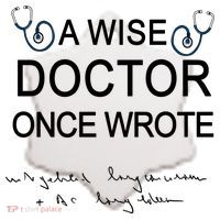 A Wise Doctor Once Wrote Medical Doctor Handwriting Funny Ceramic Ornament thumb 2