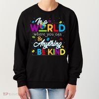 A World With Kindness Autism Awareness Women's Sweatshirt thumb 0