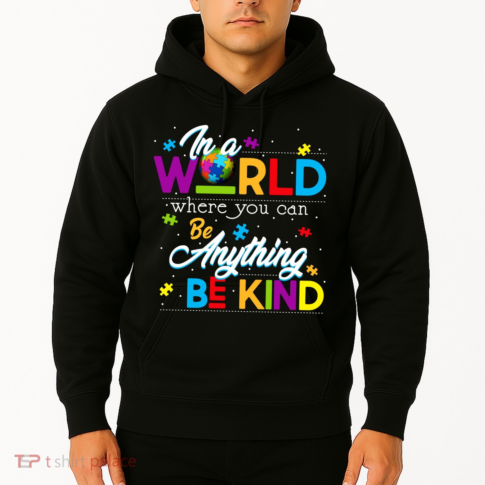 A World With Kindness Autism Awareness Hoodie