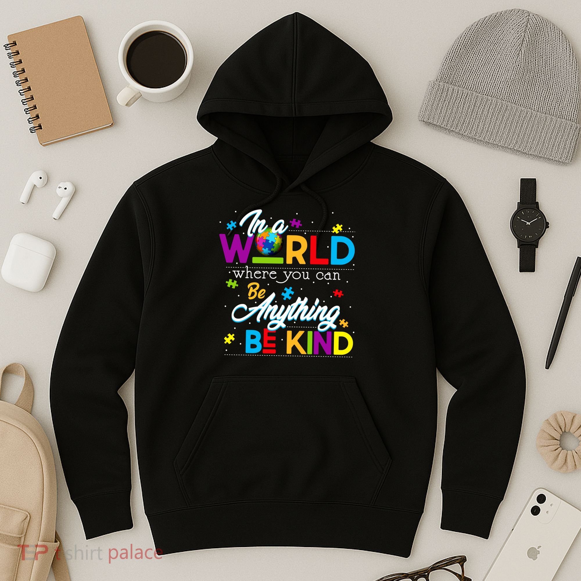 A World With Kindness Autism Awareness Hoodie
