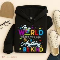 A World With Kindness Autism Awareness Hoodie thumb 4
