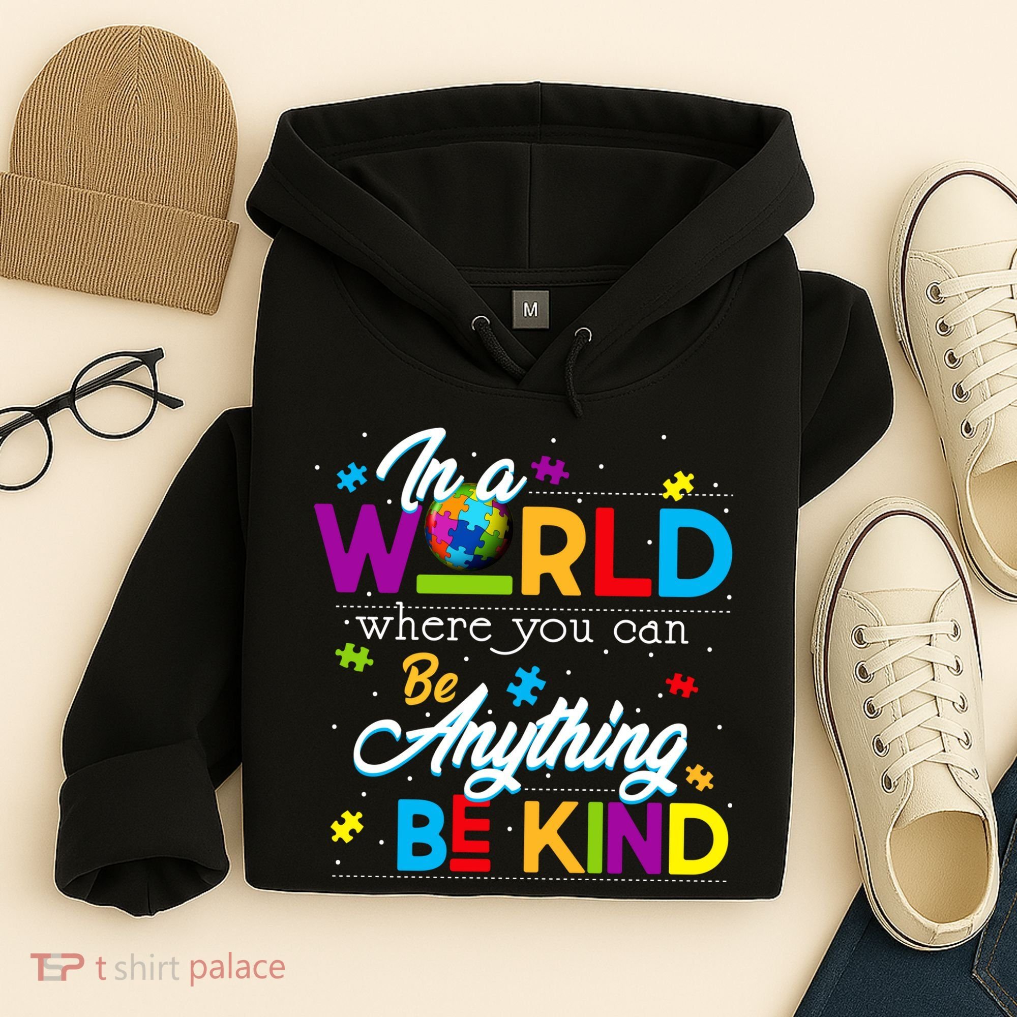 A World With Kindness Autism Awareness Hoodie