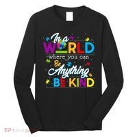 A World With Kindness Autism Awareness Long Sleeve Shirt thumb 0