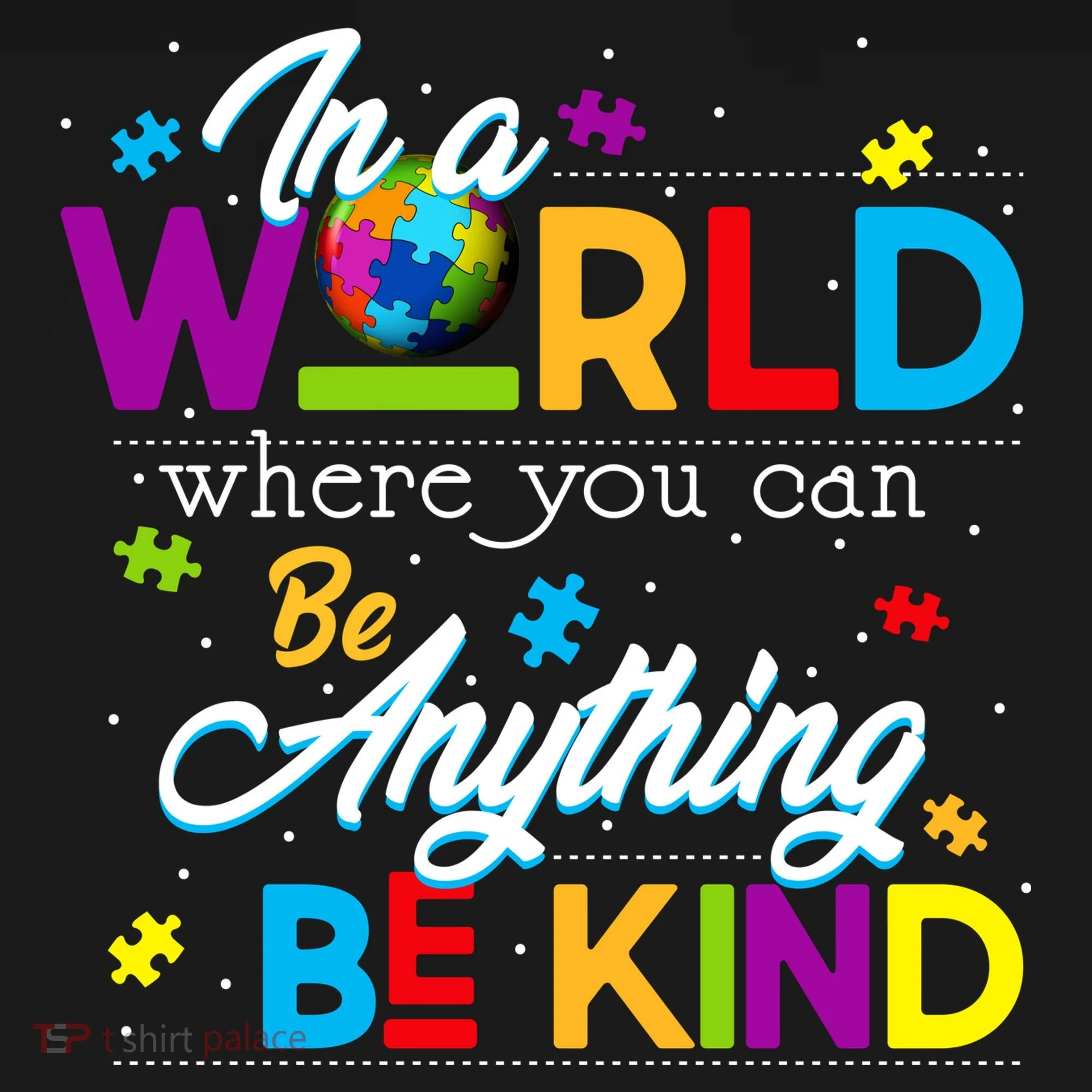 A World With Kindness Autism Awareness Long Sleeve Shirt