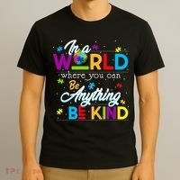 A World With Kindness Autism Awareness T-Shirt thumb 3
