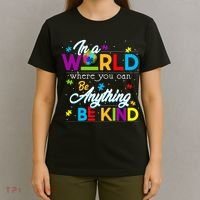 A World With Kindness Autism Awareness T-Shirt thumb 4