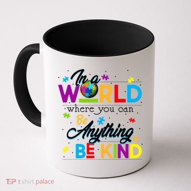 A World With Kindness Autism Awareness Coffee Mug