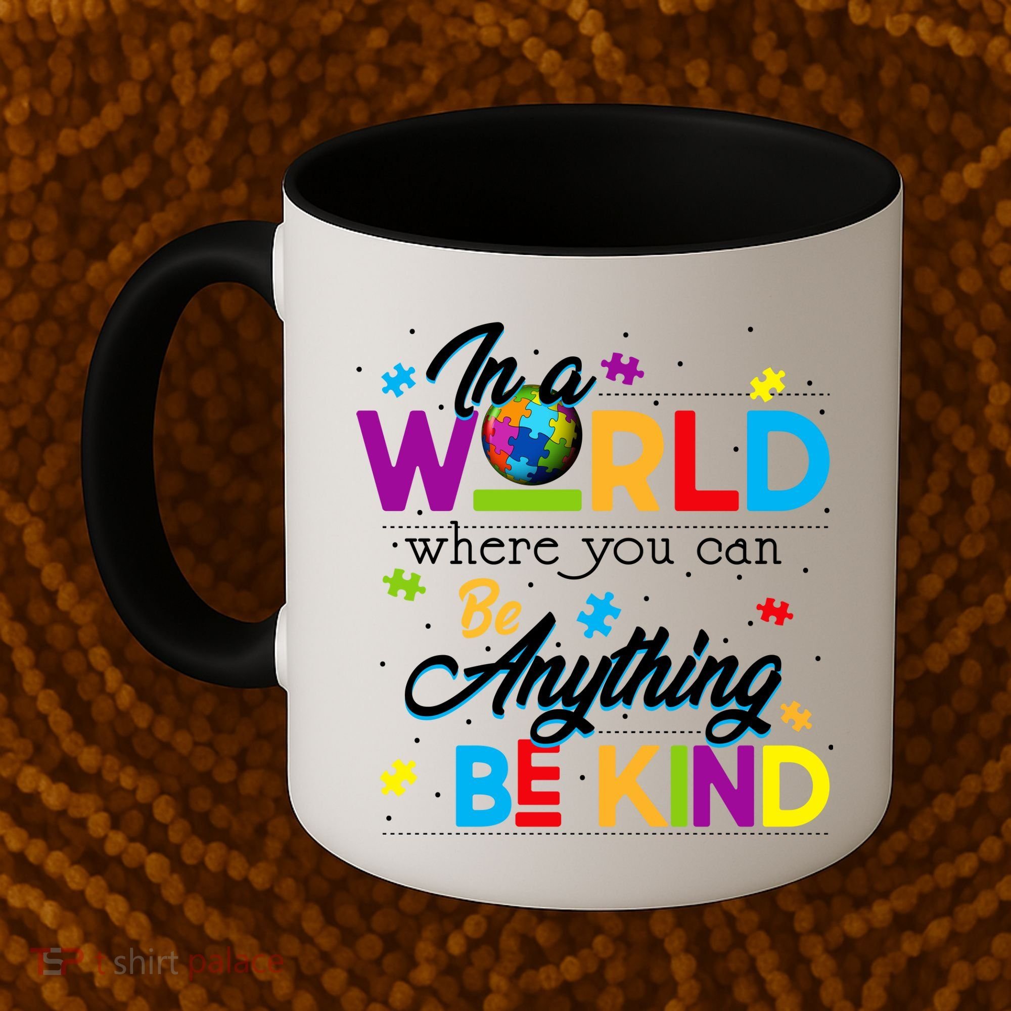 A World With Kindness Autism Awareness Coffee Mug