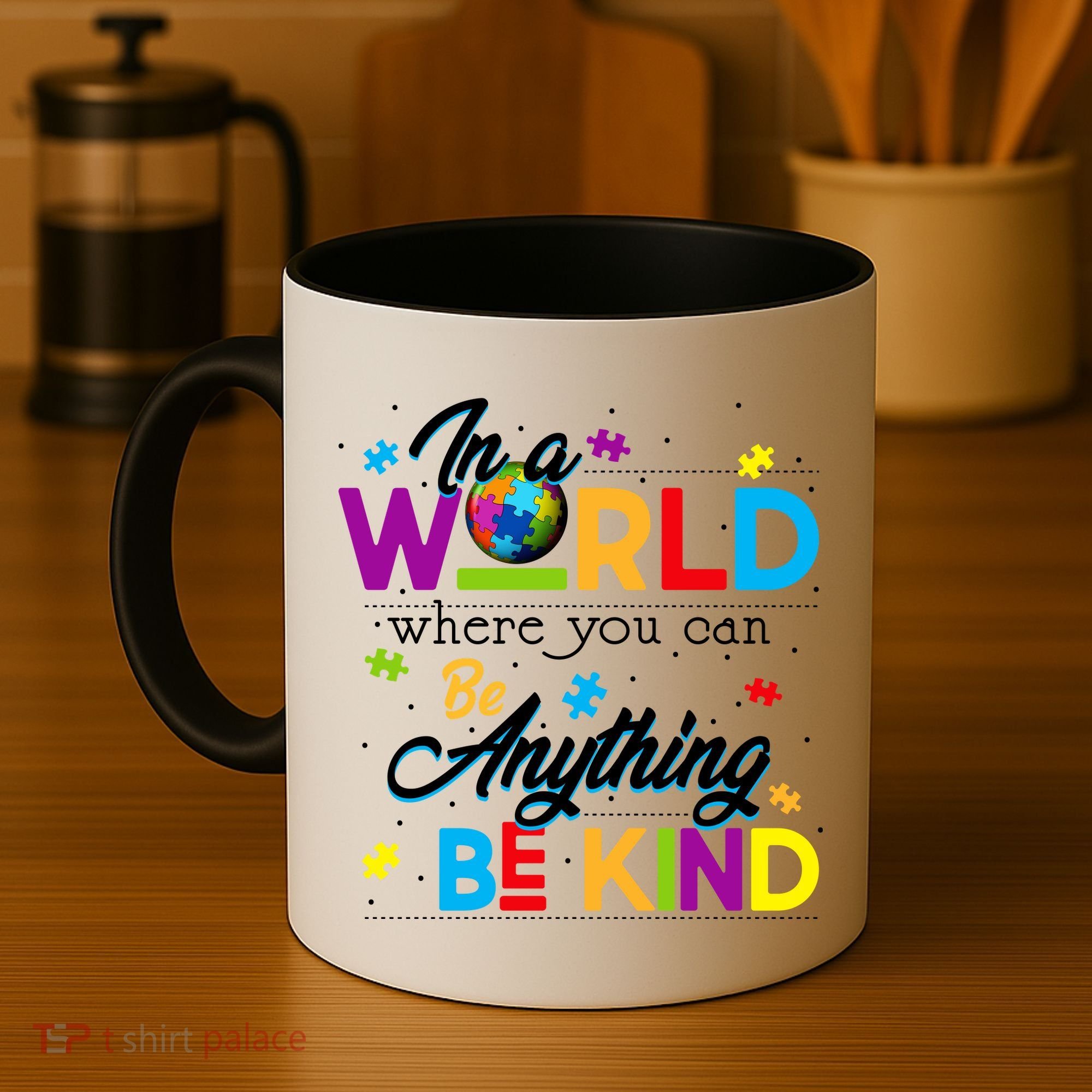 A World With Kindness Autism Awareness Coffee Mug