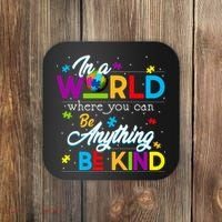 A World With Kindness Autism Awareness Coaster thumb 0