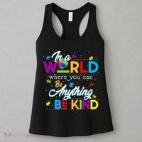 A World With Kindness Autism Awareness Women's Tank Top thumb 3