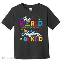 A World With Kindness Autism Awareness Toddler T-Shirt thumb 0