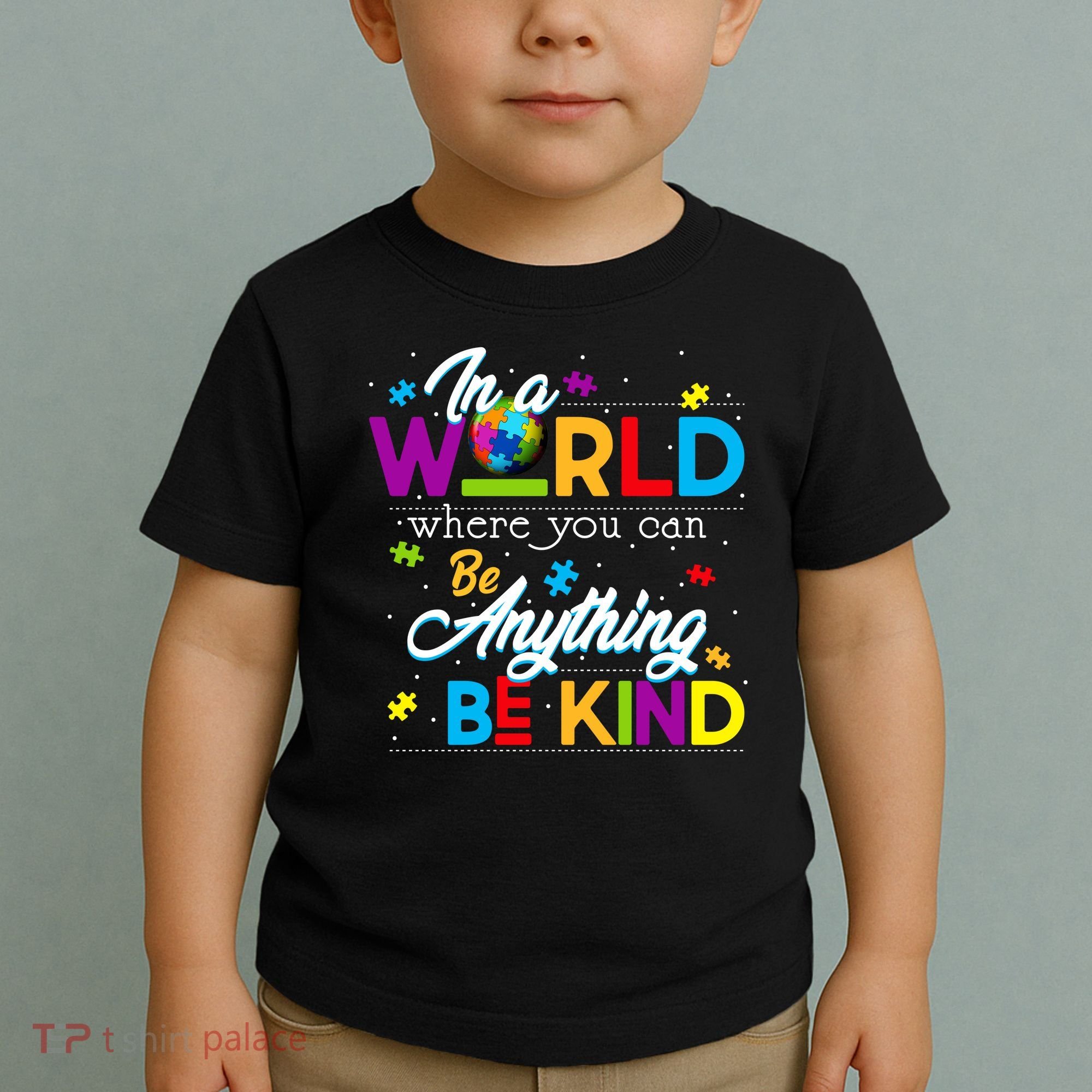 A World With Kindness Autism Awareness Toddler T-Shirt