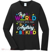 A World With Kindness Autism Awareness Women's Long Sleeve Shirt thumb 0