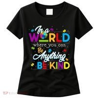 A World With Kindness Autism Awareness Women's T-Shirt thumb 0