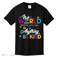 A World With Kindness Autism Awareness Kids T-Shirt thumb 0