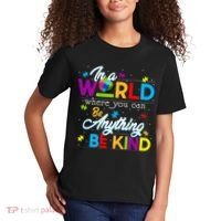 A World With Kindness Autism Awareness Kids T-Shirt thumb 2