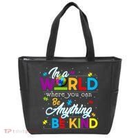 A World With Kindness Autism Awareness Tote Bag thumb 0