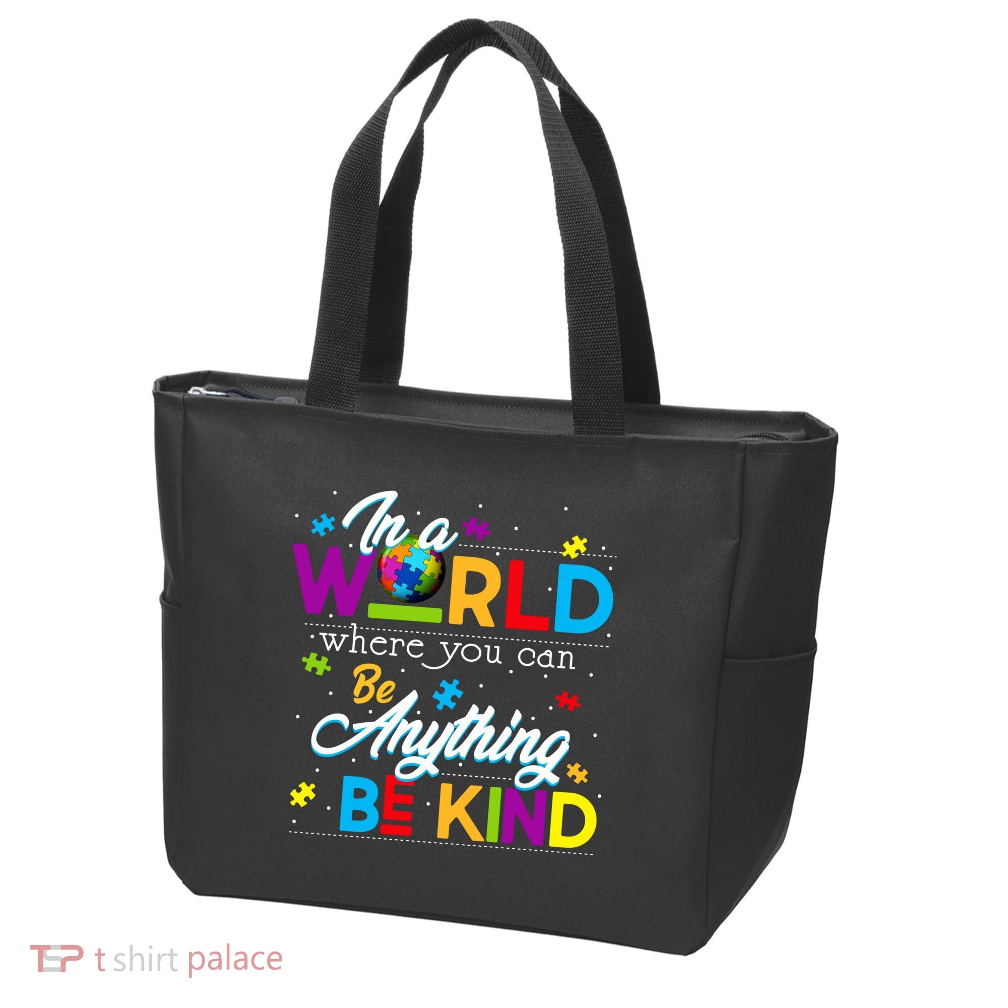 A World With Kindness Autism Awareness Tote Bag