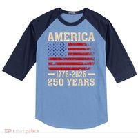 America 1776-2026 250 Years Raglan Baseball Sleeve Shirt thumb 0