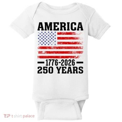 America 1776-2026 250 Years Baby Bodysuit