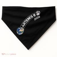 Artemis 11 2026 Back To The Moon Logo USA-Made Doggie Bandana thumb 0