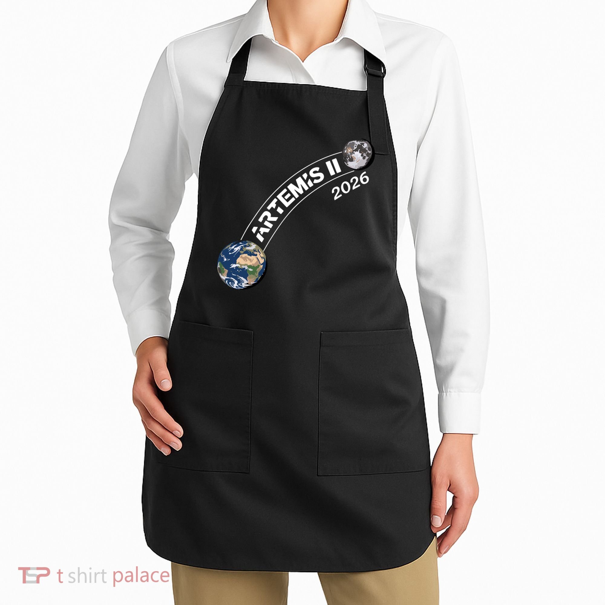 Artemis 11 2026 Back To The Moon Logo Apron