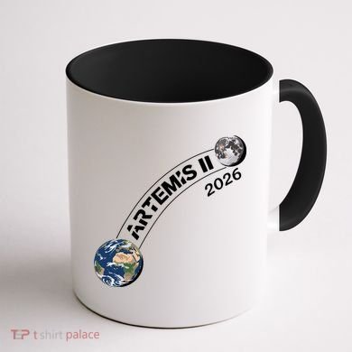 Artemis 11 2026 Back To The Moon Logo Coffee Mug back