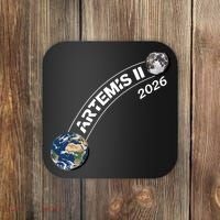 Artemis 11 2026 Back To The Moon Logo Coaster thumb 0