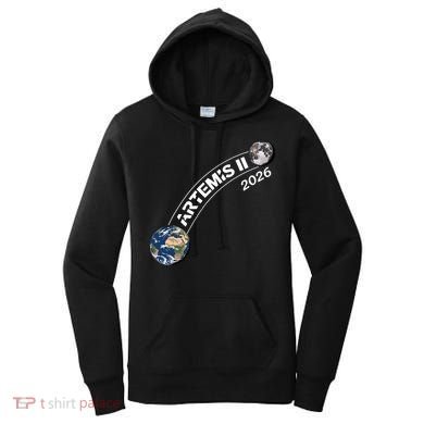 Artemis 11 2026 Back To The Moon Logo Women's Hoodie