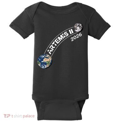 Artemis 11 2026 Back To The Moon Logo Baby Bodysuit