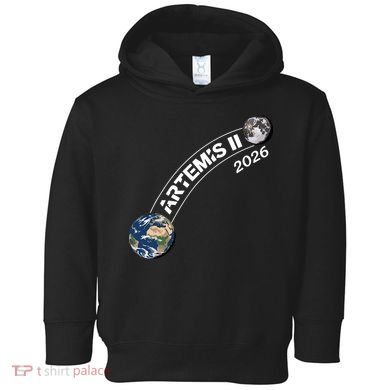 Artemis 11 2026 Back To The Moon Logo Toddler Hoodie