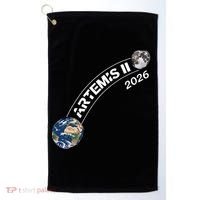 Artemis 11 2026 Back To The Moon Logo Golf Towel thumb 0