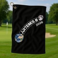 Artemis 11 2026 Back To The Moon Logo Golf Towel thumb 1